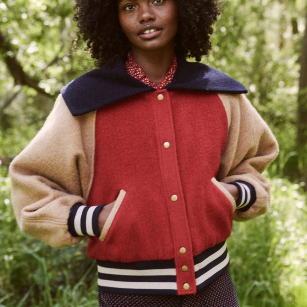 The Great. Baseball Bomber Jacket Sz 1/S Worn Once - Picture 6 of 10